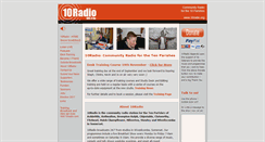 Desktop Screenshot of 10radio.org