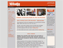 Tablet Screenshot of 10radio.org